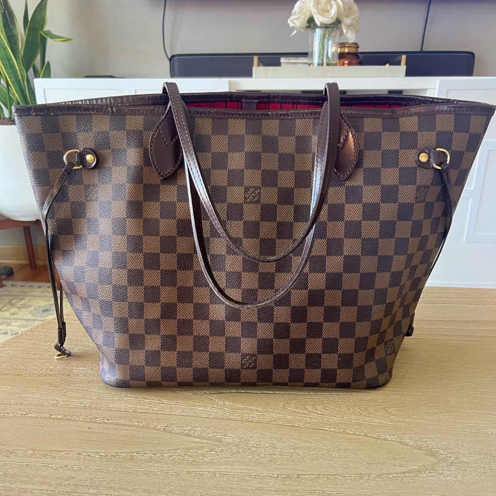 Authentic Damier Ebene Louis Vuitton Neverfull MM